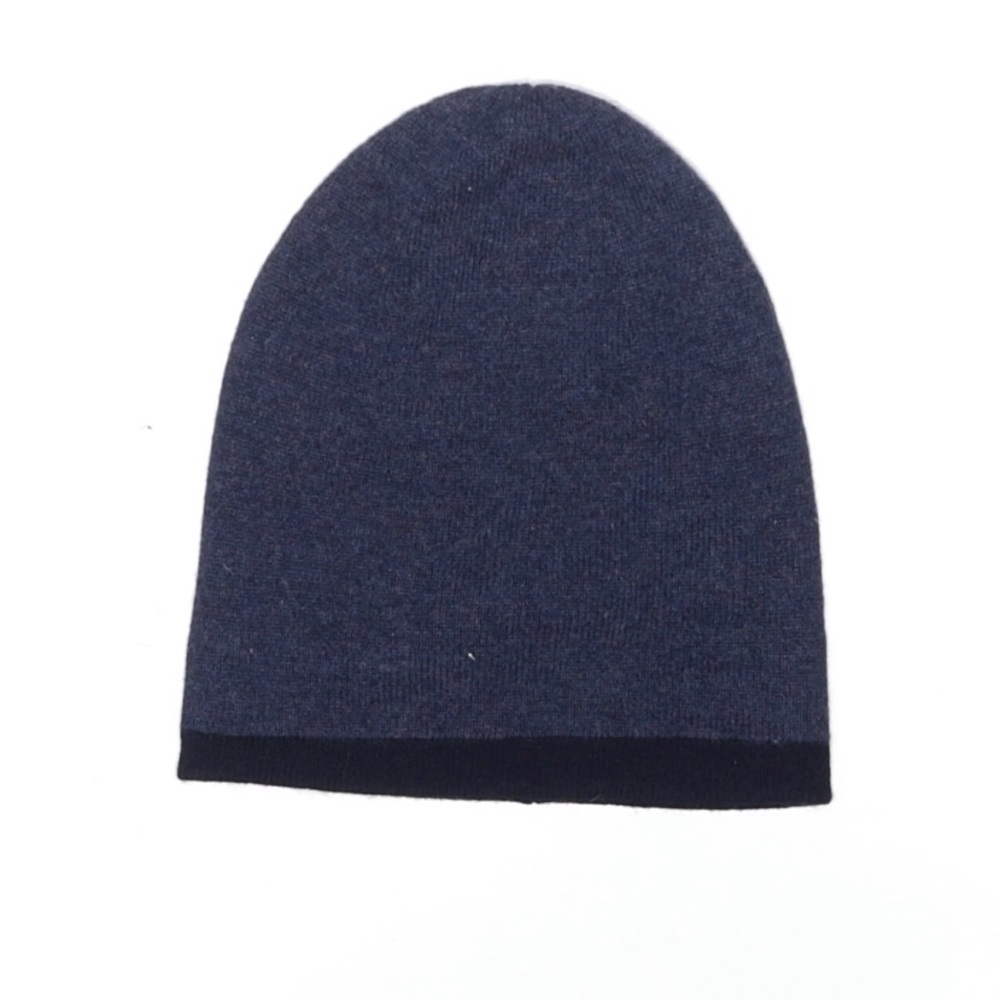 Navy Blue Cashmere Beanie